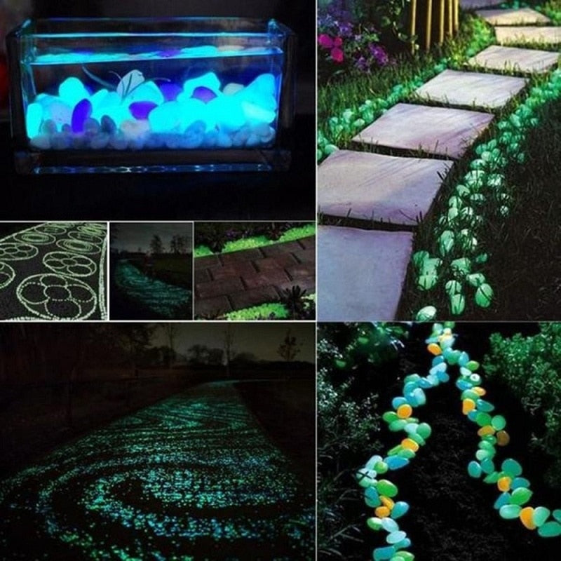 🌟 Illuminate Your Garden with Glow-in-the-Dark Pebbles! 🌿✨