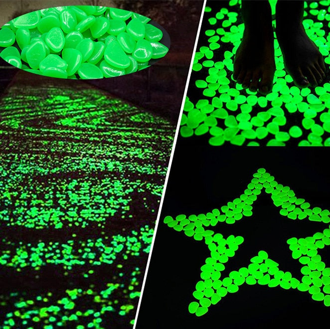 🌟 Illuminate Your Garden with Glow-in-the-Dark Pebbles! 🌿✨