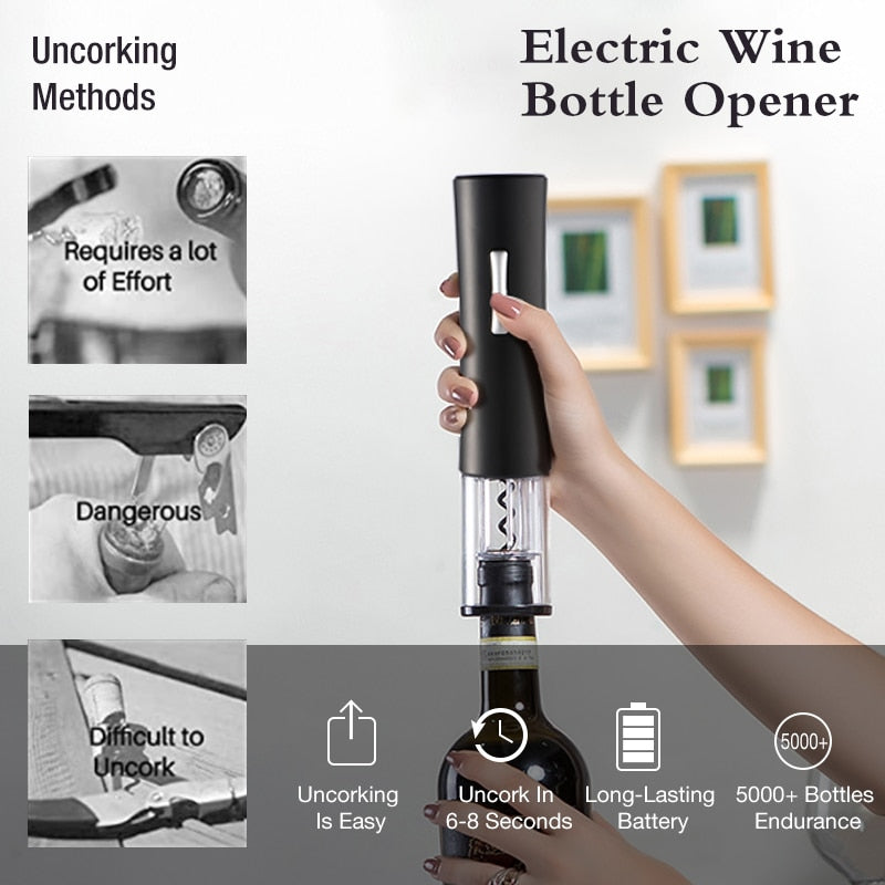 🍷 Enhance Your Wine Experience with the Automatic Bottle Opener for All Wine Lovers! 🍾